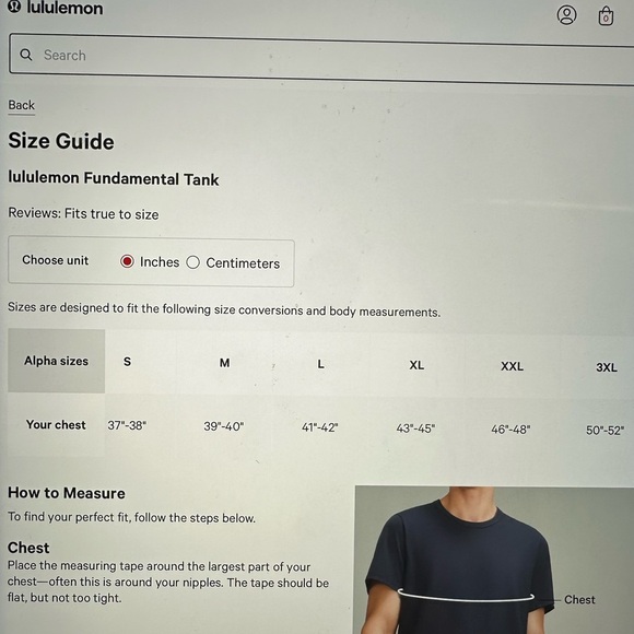 Lululemon Fundamental tank men’s size Extra large - Picture 4 of 4